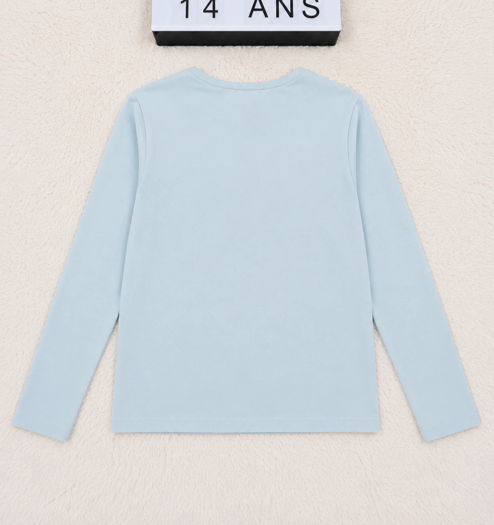 T-shirt de mangas compridas Okaïdi azul 14 anos borboleta com lantejoulas 👒 – photo 5